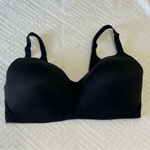 Torrid Curve Womens Wireless Black Bra 36DDD Smoothing Back Side Wide Straps